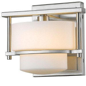 Porter 1-Bulb Dimmable Vanity Light with Oval Glass Shade - Damp Rated, 75W Halogen - 1 of 1