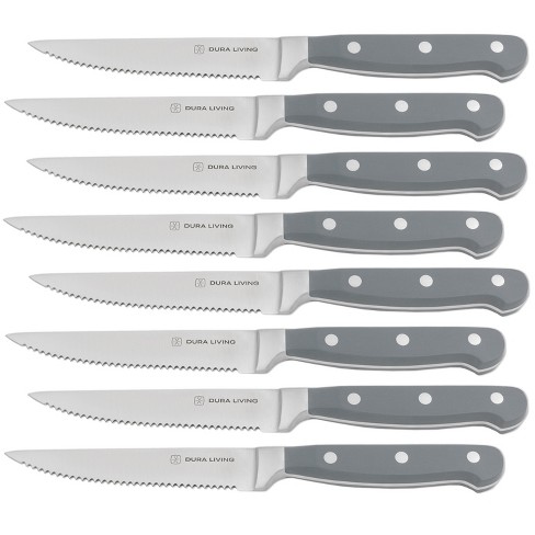 Dura Living 8 inch Chef Knife - Forged Stainless Steel Kitchen Knife, Gray