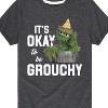 Boys' - Sesame Street - Oscar Its Okay To Be Grouchy Short Sleeve Graphic T-Shirt - 2 of 4