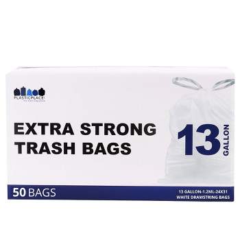 SONGMICS Trash Bags for 12-14.5 Gallon Trash Cans 120 Coun