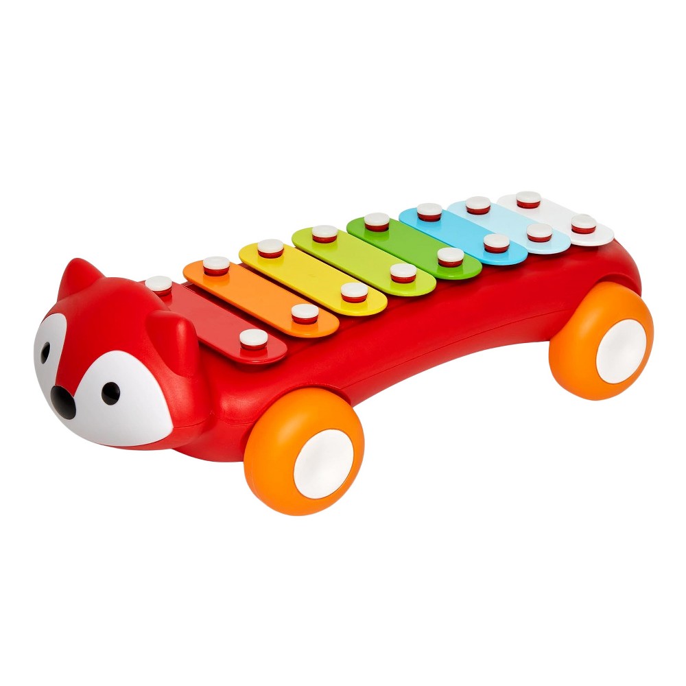 Photos - Educational Toy Skip Hop Explore & More Musical Toy Xylophone Fox: Metal, Memory Skills, Gross Motor Skills 
