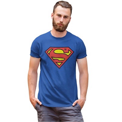 Men s Superman Logo Classic T shirt Royal Blue 2x Large Target