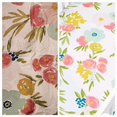 Target floral best sale crib sheet