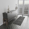 Merrick Lane Bohemian Low Pile Rug with Geometric Design - 2 of 4