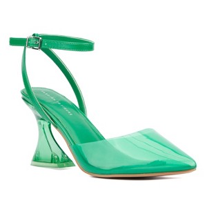 Fashion To Figure Women's Jacki Ankle Strap Heel Pump - Wide Width - 1 of 4