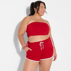 Women's Game Day Terry Pull-On Shorts - Wild Fable™ - 1 of 3