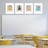 Big Dot of Happiness School Gnomes - Unframed Teacher and Classroom Linen Paper Wall Art - Set of 4 - Artisms - 8 x 10 inches - 2 of 4