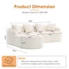 99" Chenille Compression L-Shaped Sectional Sofa with Chaise - 2 of 4