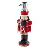 Avanti Linens Peppermint Nutcracker Lotion Dispenser & 2-Pack Fingertip Towel Set - 2 of 2