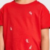 Toddler Girls' Valentine's Relaxed T-Shirt - Cat & Jack™ Medium Red - 4 of 4