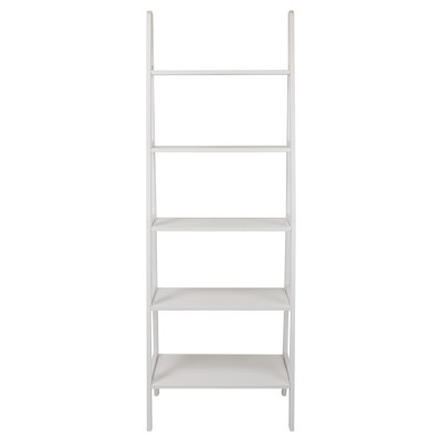 target white ladder bookshelf