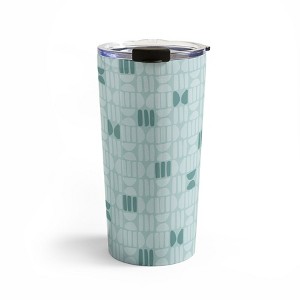CoastL Studio Bold Minimalism Teal 20 oz Stainless Steel Travel Mug - Deny Designs - 1 of 4