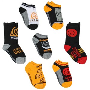 Naruto Socks Shippuden Naruto Youth Week Of Socks Uzumaki Clan And Symbols 7 Pairs Of Socks - 1 of 4