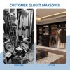 Closet Organizer System with Tower and Drawers, Wood Tower Closet Storage for Walk In Closets - 3 of 4