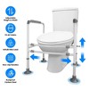NewHome"Adjustable Toilet Safety Rails for Elderly, Pregnant, or Patients – Height & Width Adjustable Frame"white - 4 of 4