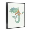 Stupell Industries Jade Mermaid Holding Shell Flower Outfit Fantasy Character, 14" x 11" - 3 of 4