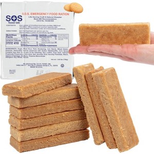 SOS Food Labs Rations Emergency 3600 Calorie Food Bar - 3 Day / 72 Hour Package with 5 Year Shelf Life! - 3 Packs - 1 of 4