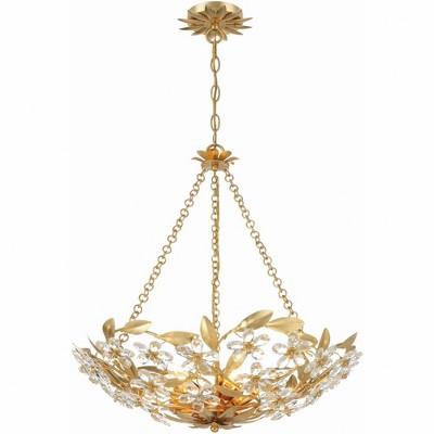 Crystorama Lighting Marselle 6 - Light Chandelier in  Antique Gold