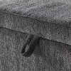GlasFlength Ottomans and Benches Storage Ottoman Bench Upholstered Tufted Bench Bed Bench Ottomans for Room, Gray, 47.24"*16.53"*17.7" - 4 of 4