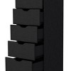 Sapphtopaz Narrow 5 Drawers Dresser for Bedroom Modern Tall Chest of Drawers Closet Organizer Simple Storage Cabinet for Bedroom, Living Room - 4 of 4