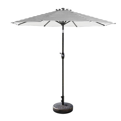 WestinTrends 9 Ft Outdoor Patio Market Table Umbrella with Bronze Round Base
