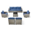 Outdoor Sectional Sofa Patio Furniture Sets with Thickened Cushions - 3 of 4