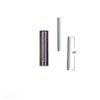 Storied Home 2-Piece Unscented Faceted Taper Candles in Box, Silver Color - 2 of 2