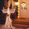 Angel Sar 5ft Lighted Christmas Angel, Includes 105 Warm White LED Lights for Outdoor and Indoor Decor with Halo and 3D Wings - 2 of 4