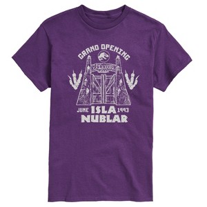 Men's - Jurassic Park - Isla Nublar Grand Opening Short Sleeve Graphic T-Shirt - 1 of 4