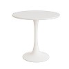 Vynxaria 31.5" White Round Tulip Dining Table for 2-4 People - 2 of 4