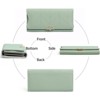 BEAFUP Leather Wallet for Women,Trifold Womens' RFID Blocking Wallet Clutch with Zipper Coin Pocket for Everyday Use, Travel & Business - 4 of 4