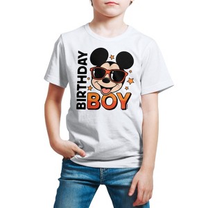 Boys' - Disney - Mickey Birthday Boy Short Sleeve Graphic T-Shirt - 1 of 4