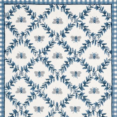 ivory/blue