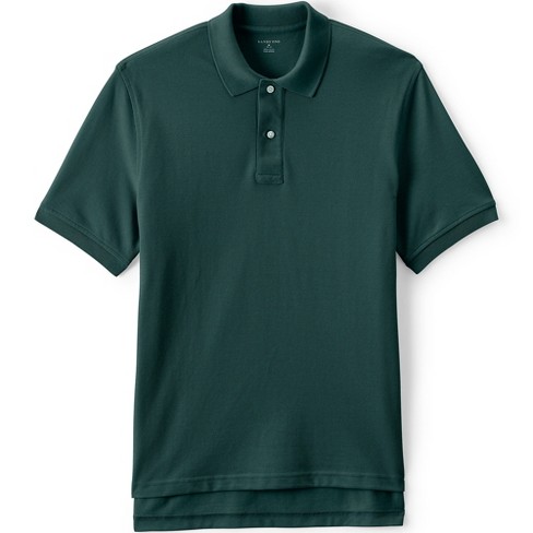 Lands' End School Uniform Men's Short Sleeve Mesh Polo Shirt - Large -  Evergreen