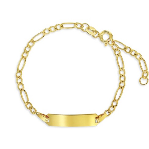 Girls' Classic Figaro Identification Bracelet 14k Gold - In Season ...