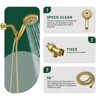 Cobbe Single Handle Wall Mount Bathroom Shower Set with 10 Settings Handheld Shower and Tub Spout  Brushed Gold with Valve and 59-Inch Hose - 4 of 4
