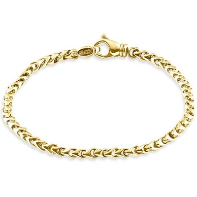 Pompeii3 Men's 14k Gold (15gram) or Platinum (24gram) 5mm Link Bracelet 8.5"