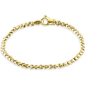 Pompeii3 Men's 14k Gold (15gram) or Platinum (24gram) 5mm Link Bracelet 8.5" - 1 of 4