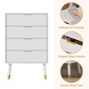 Drawer Dresser Tall, Dresser Storage Chest Cabinet Organizer, Wood Chest of Drawers for Bedroom, Living Room, Hallway, Entryway - 2 of 4