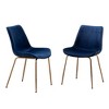 NicBex Set of 2 Modern Upholstered Dining Chair with Metal Frame,Velvet Armless Chairs for Kitchen,Living Room - 3 of 4