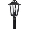 Darius 1-Light Earth Black Outdoor Post Lantern - 4 of 4