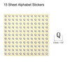 Unique Bargains Scrapbooking Crafts Round Self-Adhesive Alphabet Letter Stickers 15 Pcs - 2 of 4