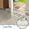 COZONY Modern Bordered Entryway Rug, Washable Non-Slip Low-Pile Runner Carpet with Floral Print for Hallway, Kitchen & Bathroom - 4 of 4