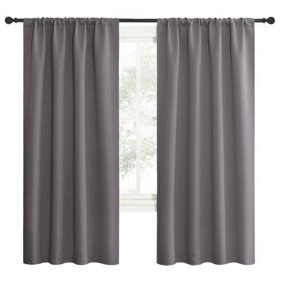 NICETOWN Blackout Curtains Rod Pocket Thermal Insulated Privacy Drapes 2 Panels
