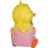 Gemmy Airdorable Airblown Inflatable Easter Hatching Chick, 1.5 ft Tall, Yellow - 2 of 4