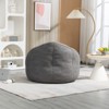 GlasFlength Bedding Bean Bag Sofa Chair High Pressure Foam, Padded Foam Padding Compressed Bean Bag With Footrest, Grey, 18.1"*17.7"*13" - 4 of 4