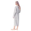Tirrinia Womens Comfy Lightweight Summer Long Robe, Ultra-Soft Breathable Bathrobe with Pockets, Shawl Collar Women Matching Robes, Gift for Moms - 3 of 4