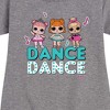 Girls' - LOL Surprise! - Dancing Dolls Dance Graphic Short Sleeve Fleece Dress - 2 of 4
