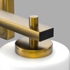 DORESshop 4-Light KD Gold Bathroom Wall Sconce, Modern Vanity Light with White Frosted Glass Shades for Vanity, Bedroom (Bulb Not Included) - 3 of 4