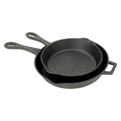 Bayou Classic Cast Iron 10in & 12in Skillet Set
